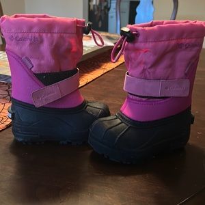 Toddler girls Columbia snow boots